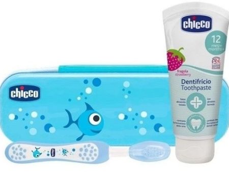 Kit Higiene Oral CHICCO - Sempre Sorridentes - Azul | +12 Meses Online Sale