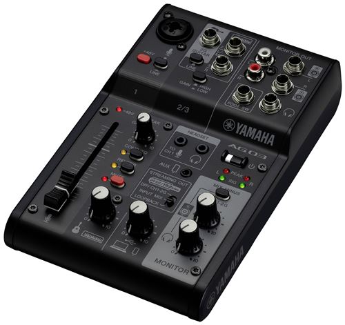 Mesa de Live Streaming AG03 MK2 Preto Yamaha Supply