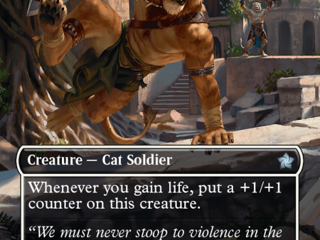 Ajani s Pridemate (Borderless) [Foundations] Hot on Sale