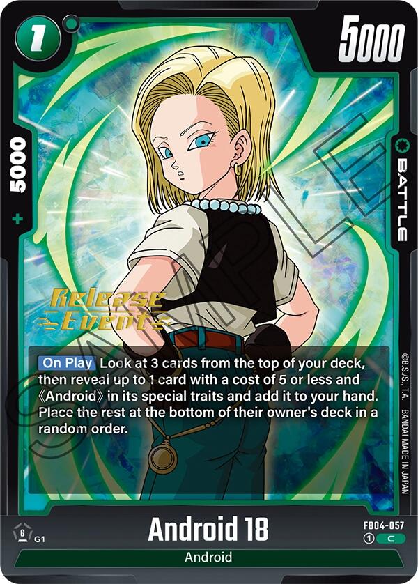 Android 18 [Ultra Limit Release Event Cards] Online Sale