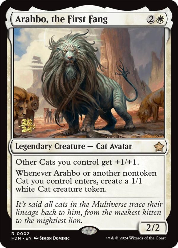 Arahbo, the First Fang [Foundations Prerelease Promos] on Sale