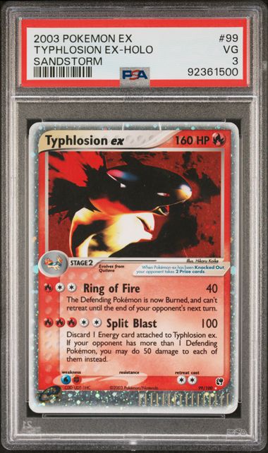 Typhlosion ex 99 100 EX Sandstorm PSA 3 92361500 Discount