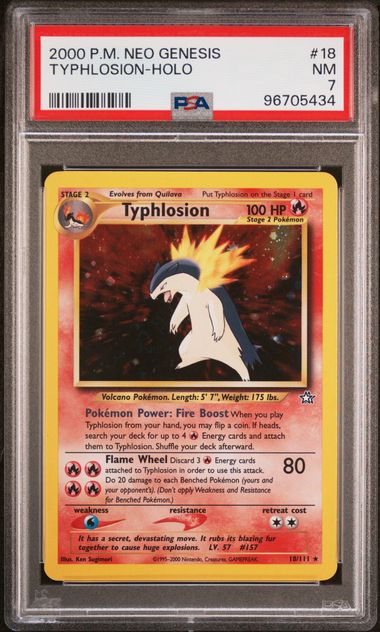 Typhlosion 18 111 Neo Genesis PSA 7 96705434 Cheap