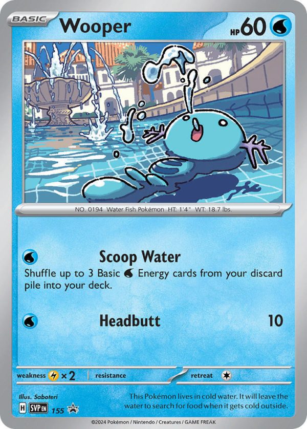 Wooper (155) [Scarlet & Violet: Black Star Promos] For Discount