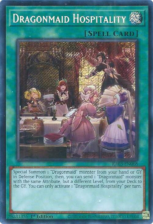 Dragonmaid Hospitality (Secret Rare) [RA03-EN068] Secret Rare Online now