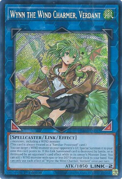 Wynn the Wind Charmer, Verdant (Secret Rare) [RA03-EN045] Secret Rare Fashion