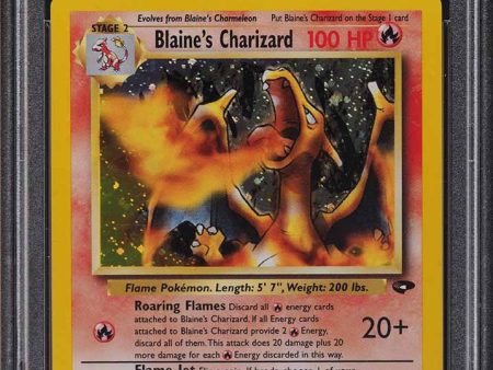 Blaine s Charizard (Corrected Symbol) 2 132 Gym Challenge PSA 8 62382523 Online Sale