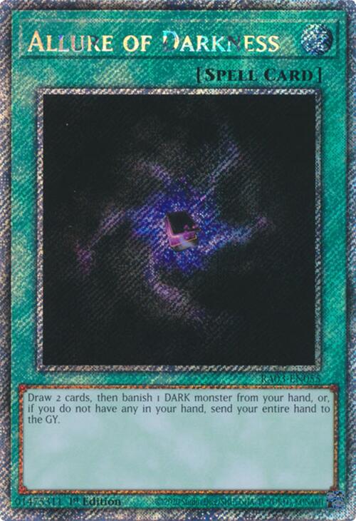 Allure of Darkness (Platinum Secret Rare) [RA03-EN055] Platinum Secret Rare on Sale