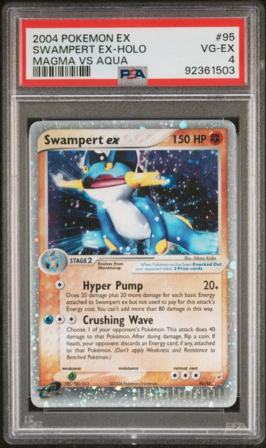 Swampert ex 95 95 EX Team Magma vs Team Aqua PSA 4 92361503 on Sale