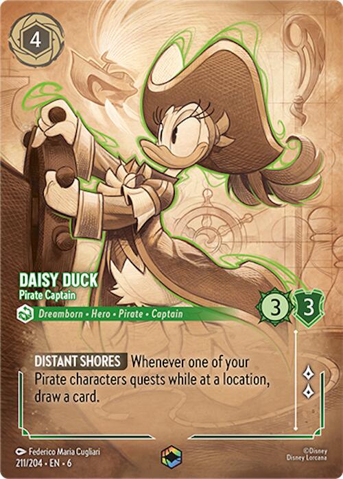 Daisy Duck - Pirate Captain (Enchanted) (211 204) [Azurite Sea] on Sale