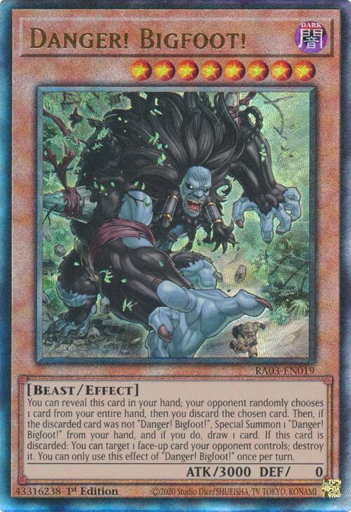 Danger! Bigfoot! (UTR) [RA03-EN019] Prismatic Ultimate Rare For Cheap