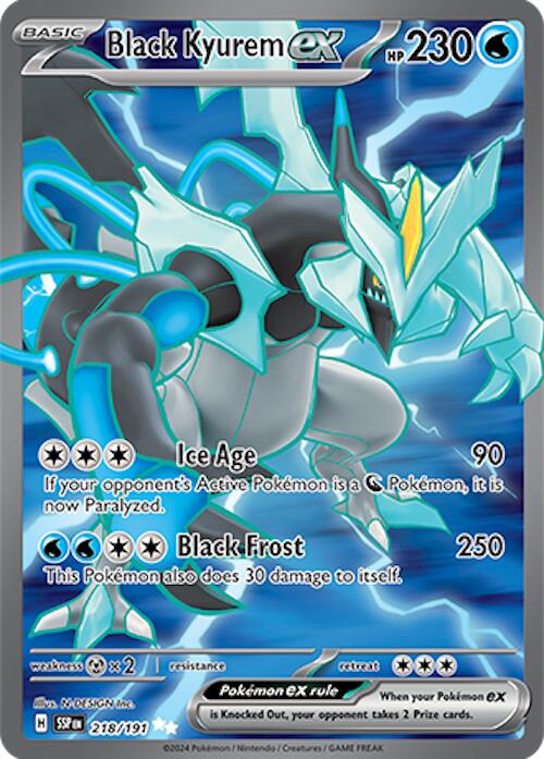 Black Kyurem ex (218 191) [Scarlet & Violet: Surging Sparks] For Cheap