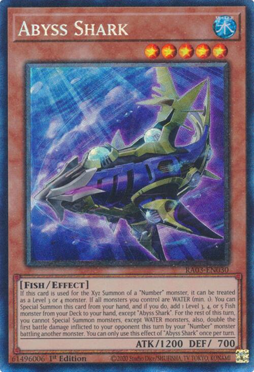 Abyss Shark (CR) [RA03-EN030] Prismatic Collector s Rare For Discount