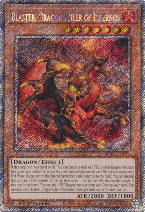 Blaster, Dragon Ruler of Infernos (Platinum Secret Rare) [RA03-EN010] Platinum Secret Rare Online