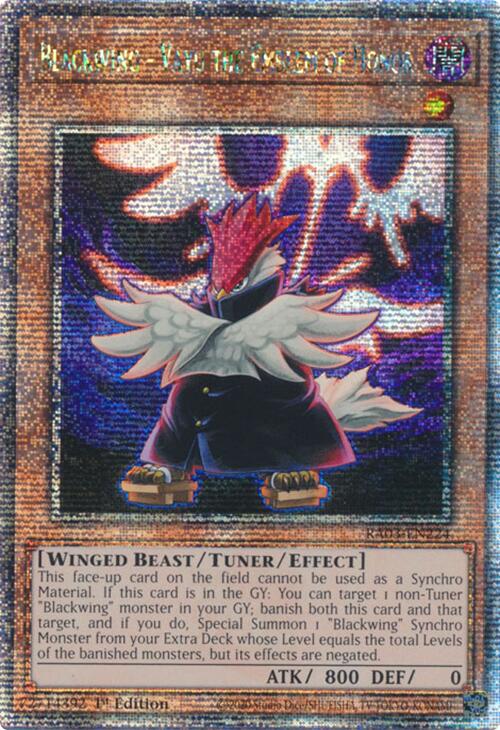 Blackwing - Vayu the Emblem of Honor (Quarter Century Secret Rare) [RA03-EN224] Quarter Century Secret Rare For Discount